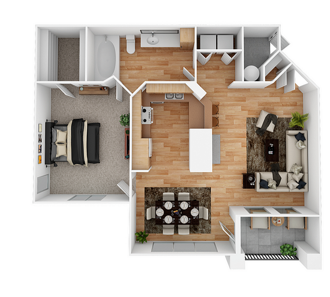 A2 Renovated 709 floor plan